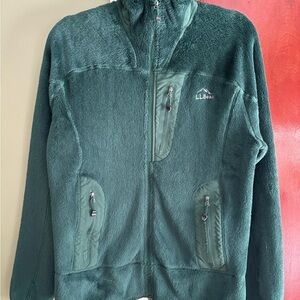 LL Bean Men’s Green Fleece Jacket Small
